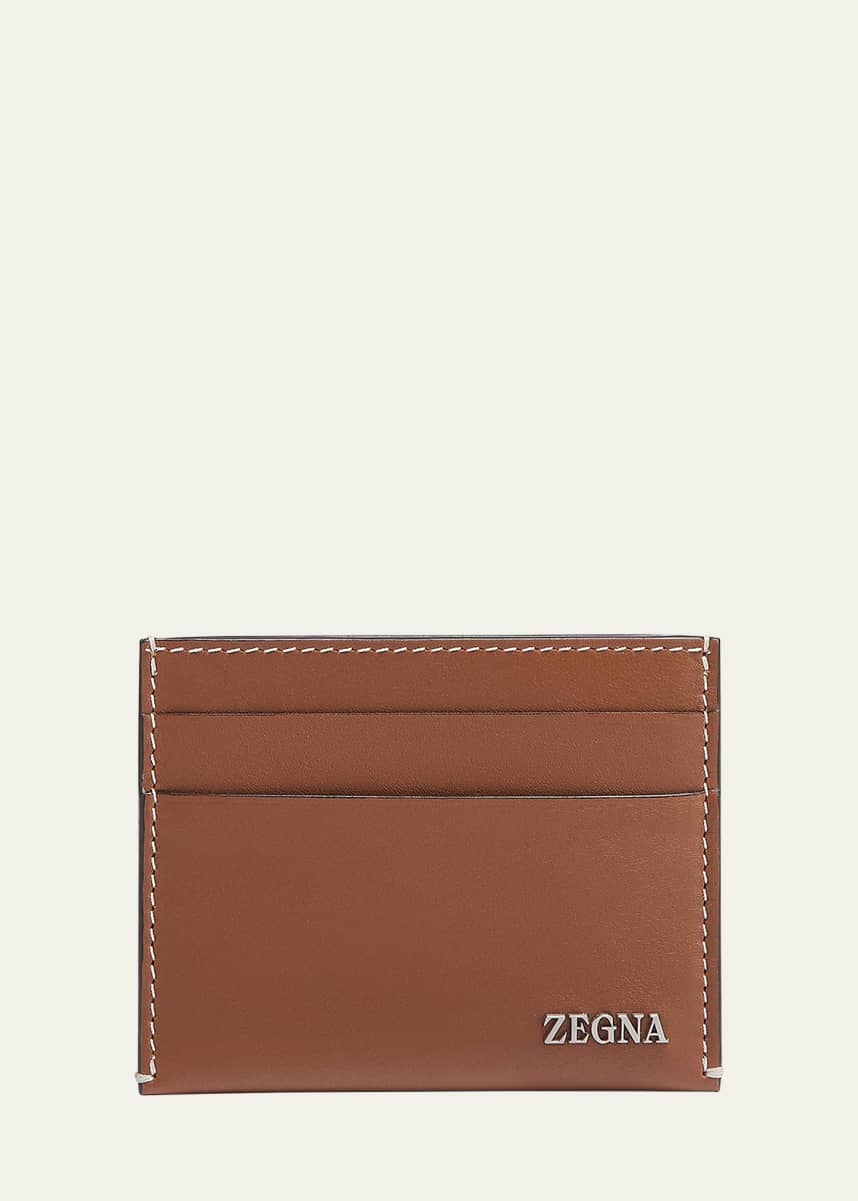 ZEGNA Men's Leather Card Case