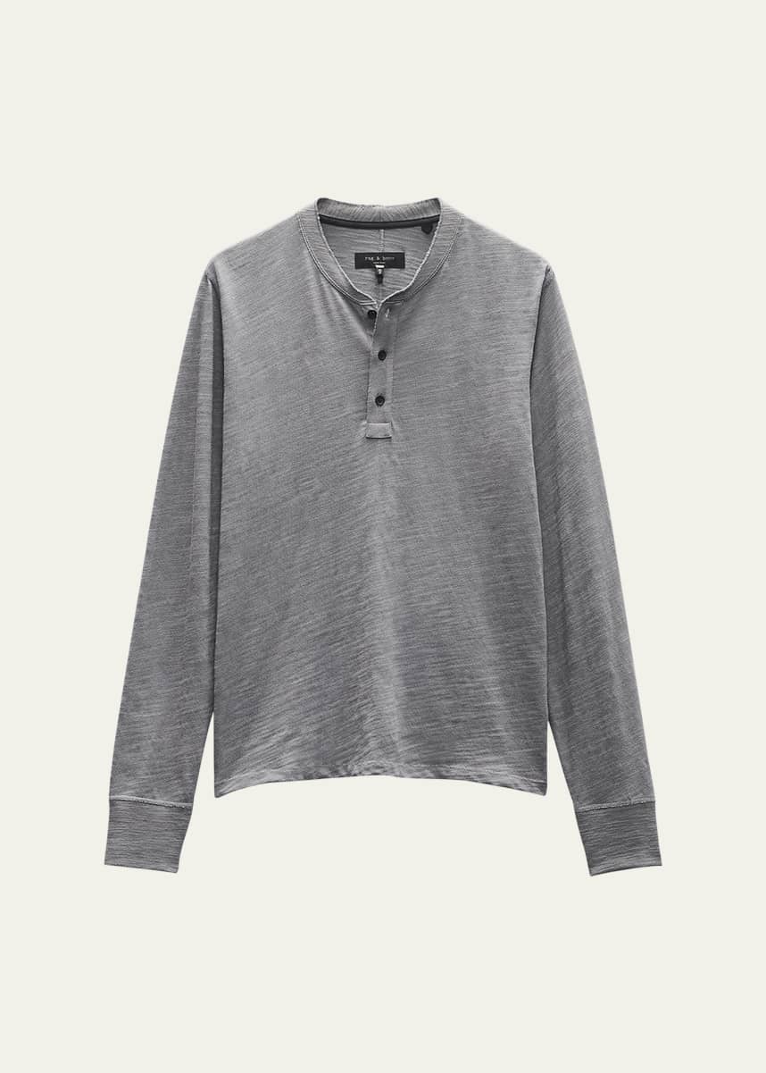 Rag & Bone Men's Classic Flame Henley Shirt