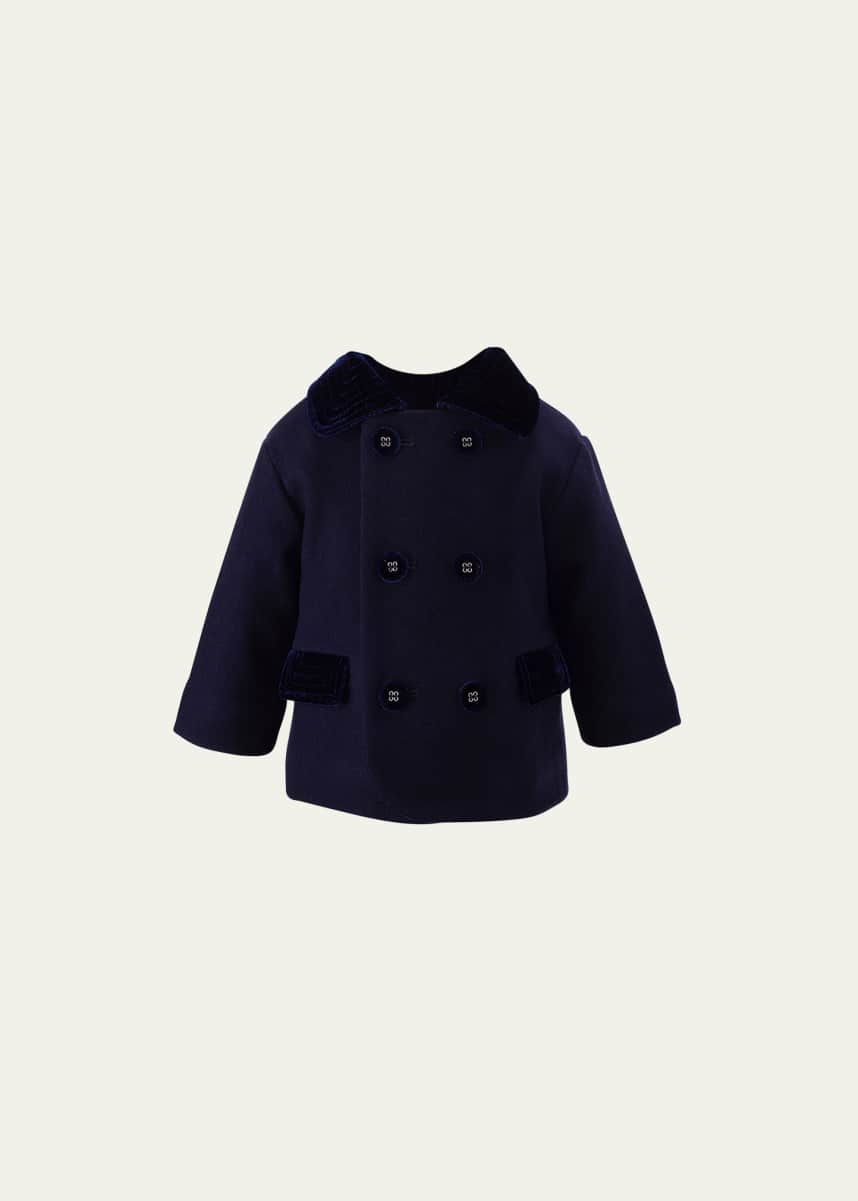 Rachel Riley Boy's Double Breasted Coat, Size 6M-24M