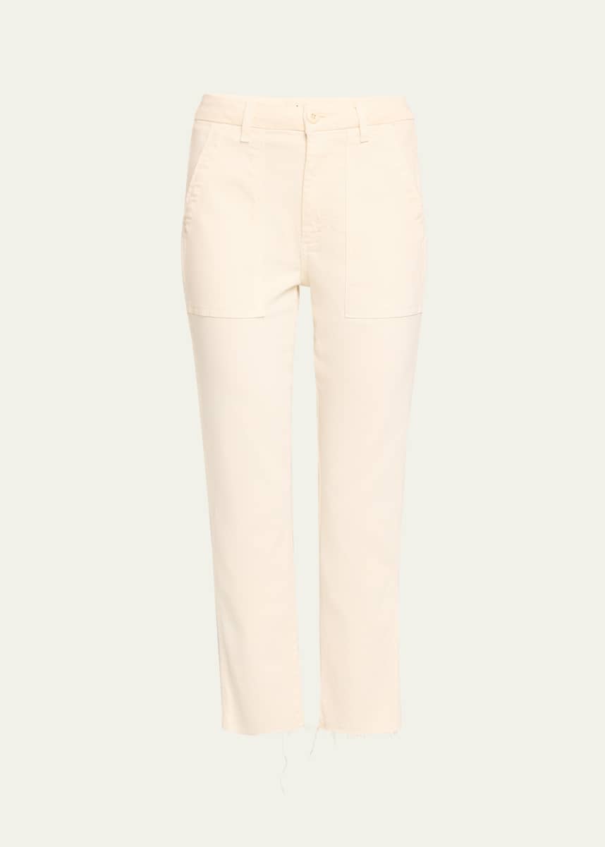 AMO Denim Straight Cropped Army Trousers