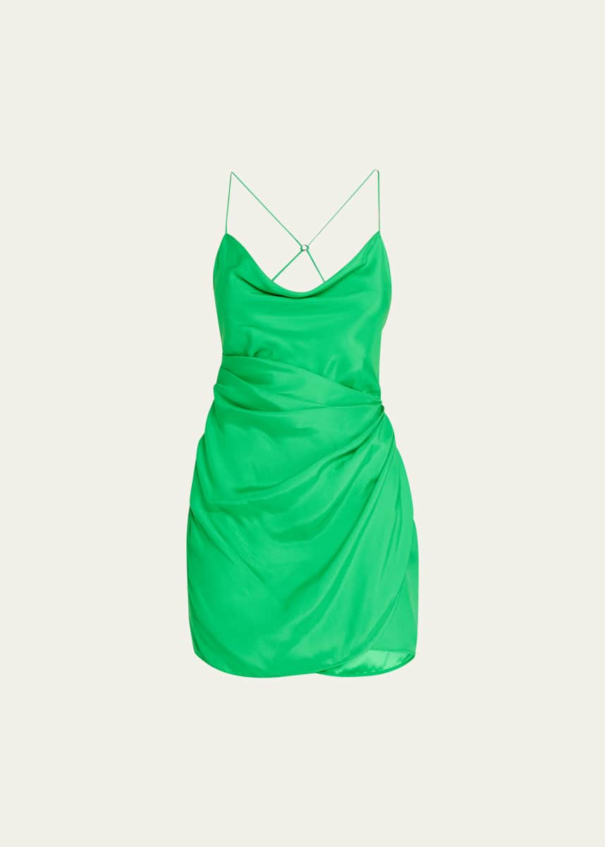 Gauge 81 Shiroi Silk Gathered Mini Dress