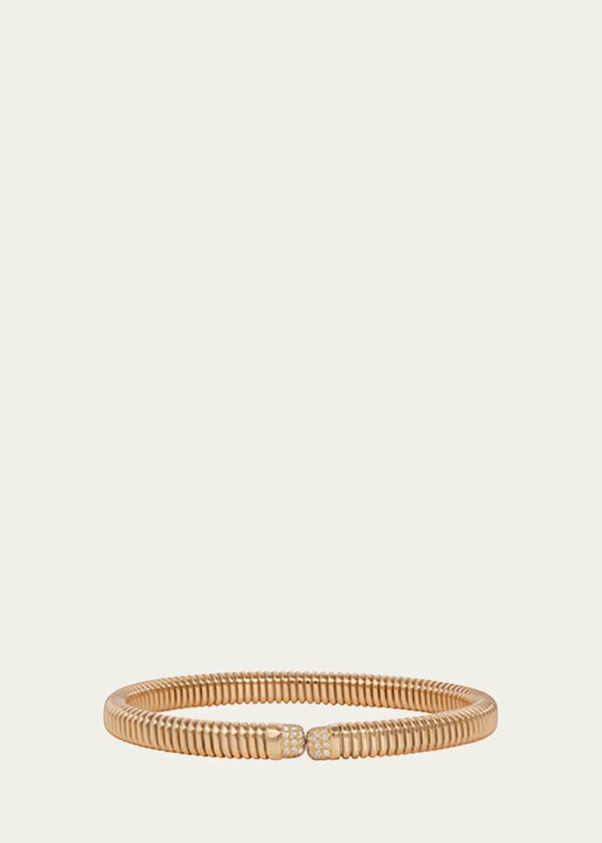 Sidney Garber 18K Yellow Gold Bettina Narrow Flex Diamond Bracelet
