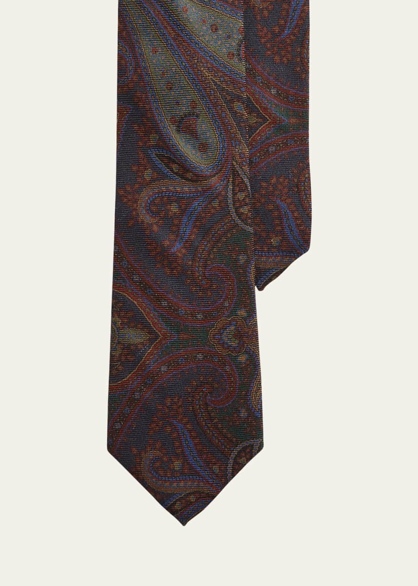 Ralph Lauren Purple Label Men's Paisley Jacquard Tie