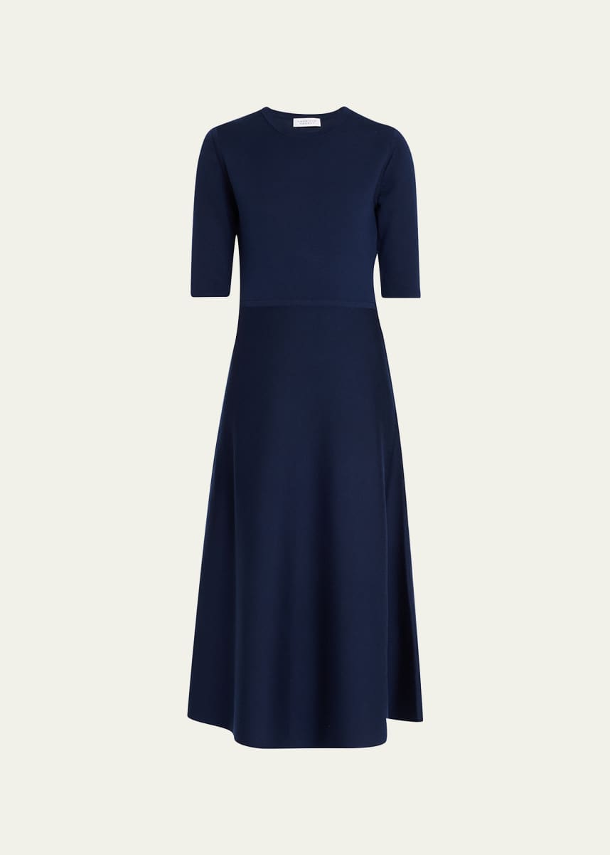 Gabriela Hearst Seymore Cashmere Blend Midi Dress