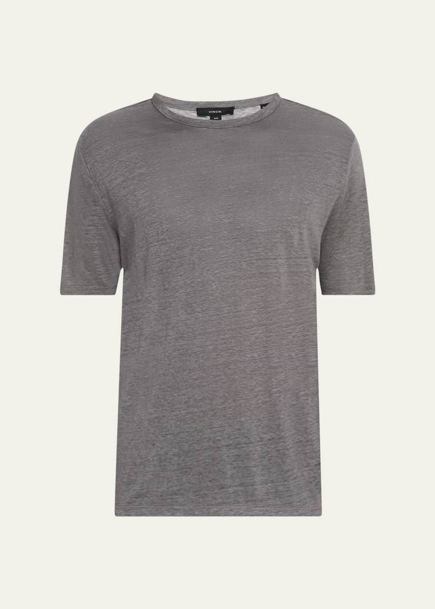 Vince Men's Solid Linen T-Shirt
