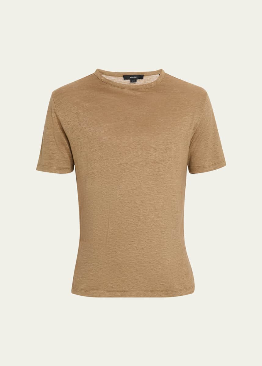 Vince Men's Solid Linen T-Shirt