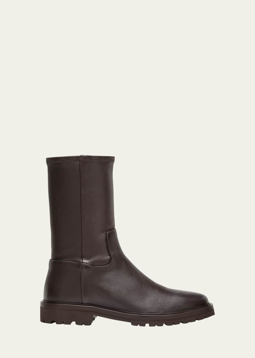 Loeffler Randall Danny Lambskin Lug-Sole Mid Boots