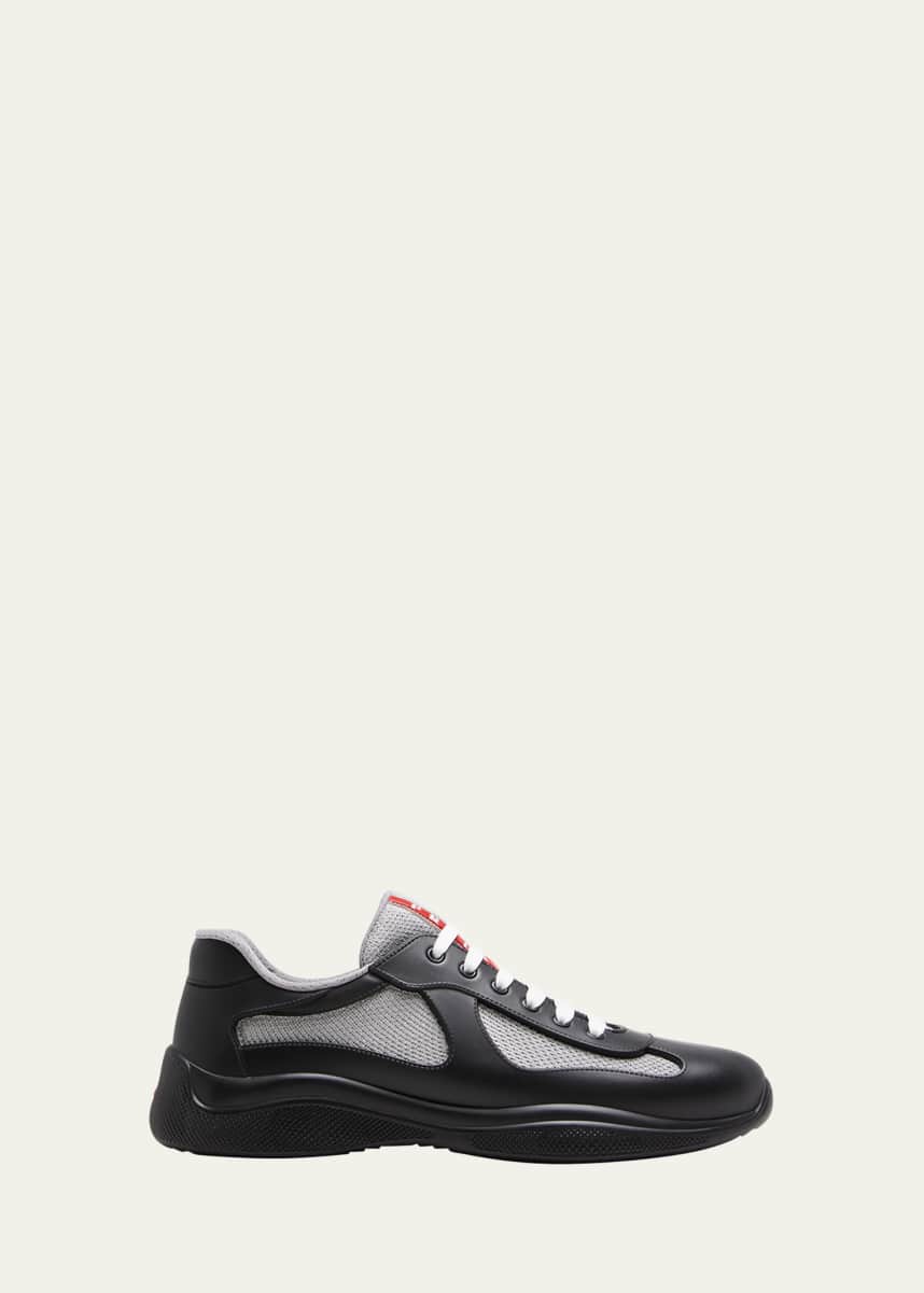 Prada Men's Americas Cup Rubber Trainer Sneakers
