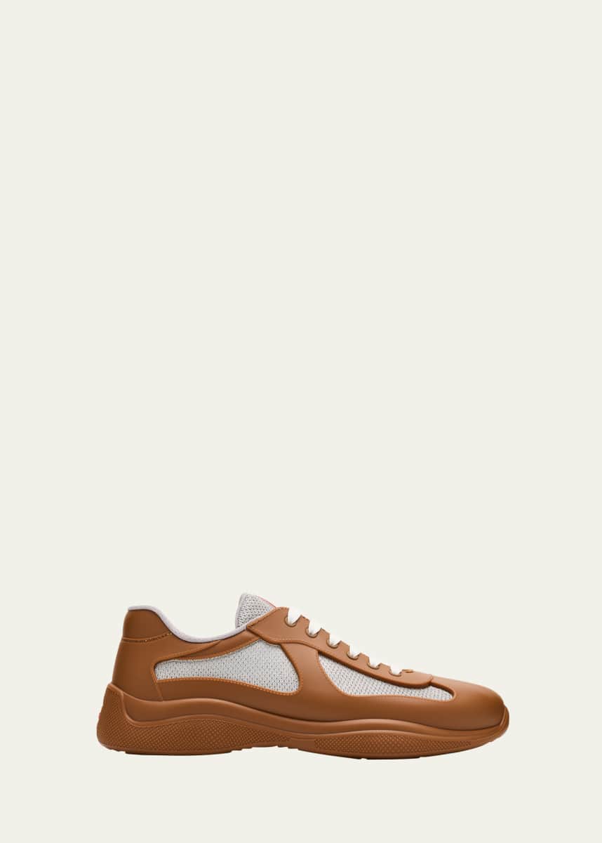 Prada Men's Americas Cup Rubber Trainer Sneakers