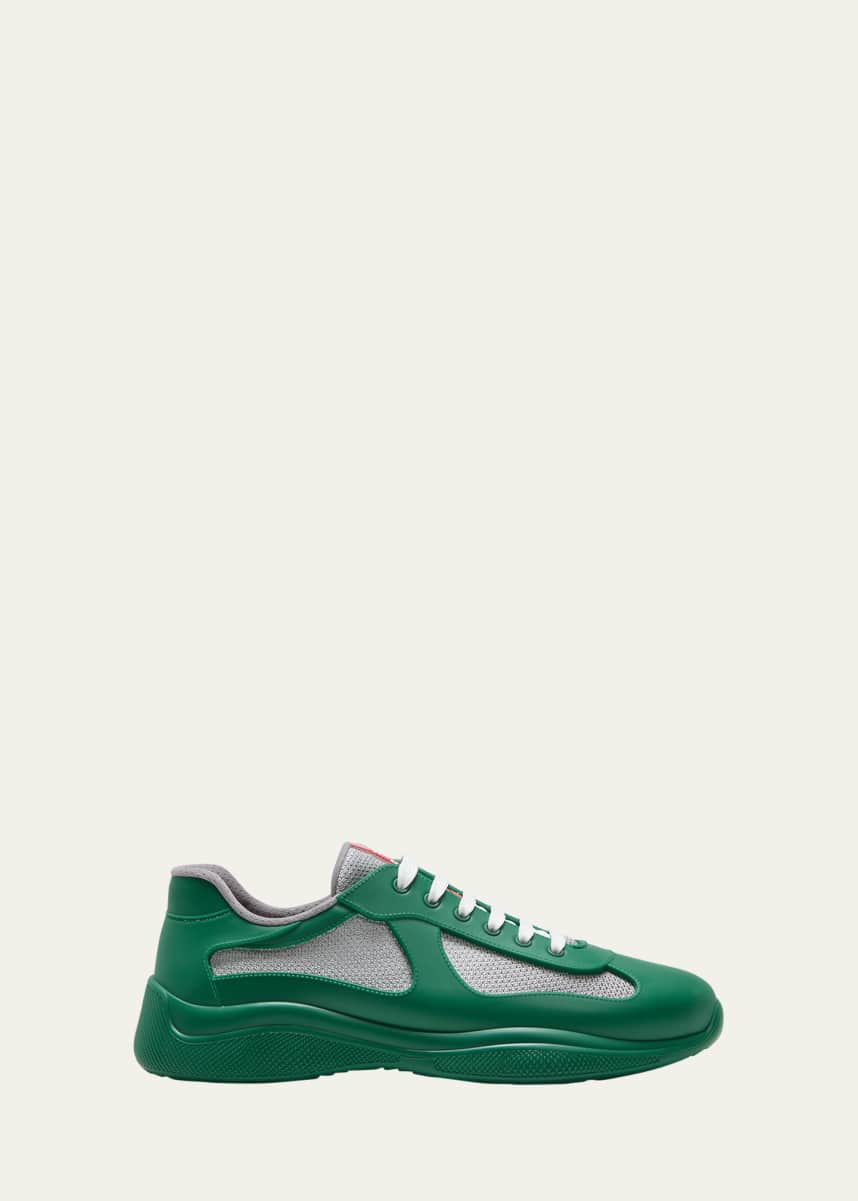 Prada Men's Americas Cup Rubber Trainer Sneakers
