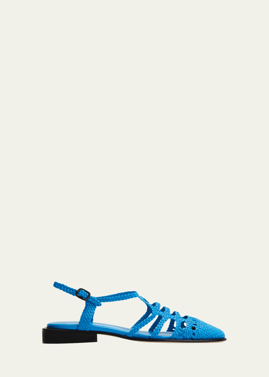 HEREU Barana Braided Calfskin Fisherman Sandals