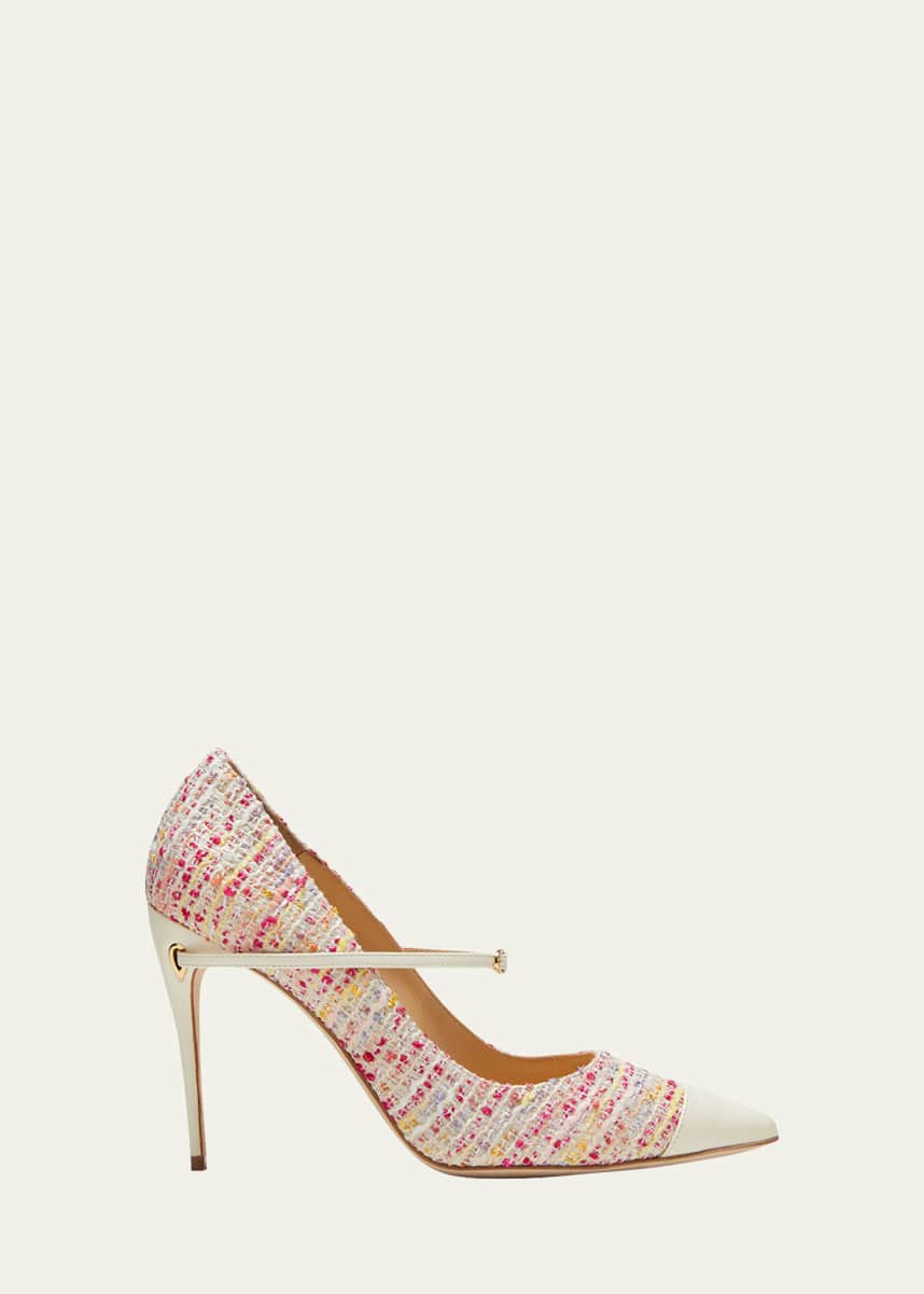 Jennifer Chamandi Lorenzo Tweed​ Mary Jane Pumps