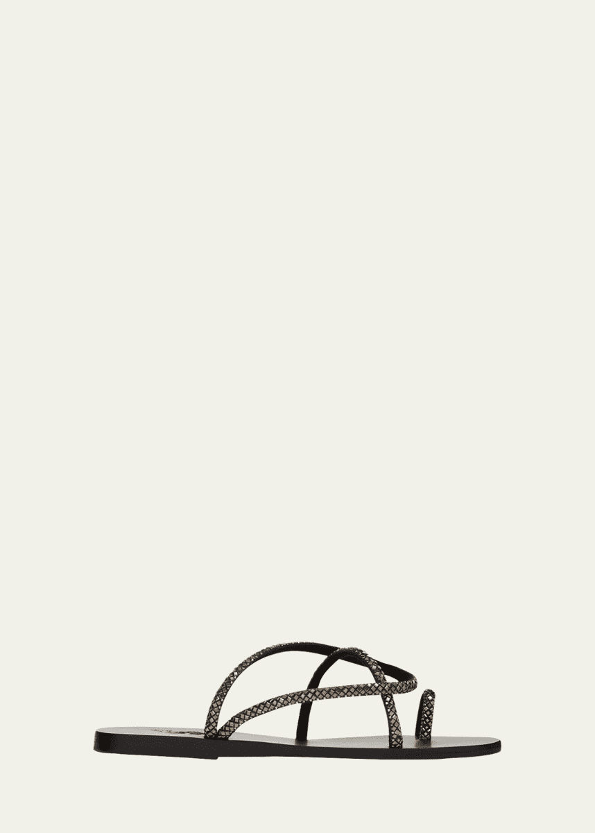 black designer sandals