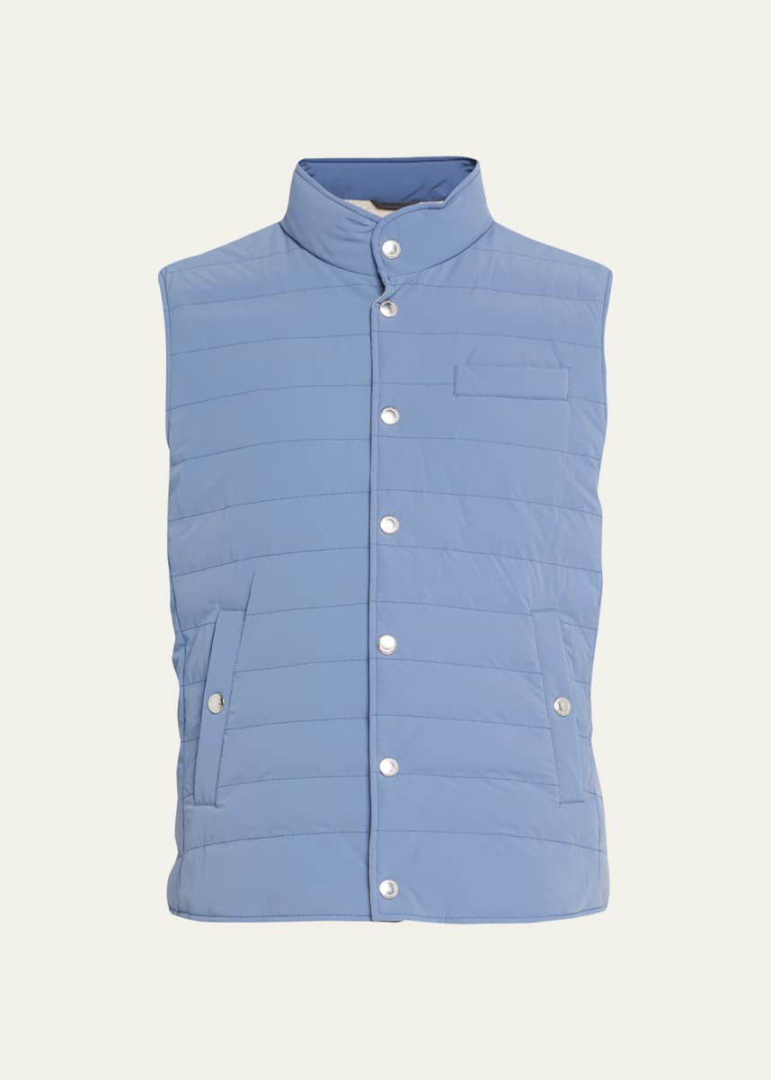 Brunello Cucinelli Lilac double-breasted waistcoat