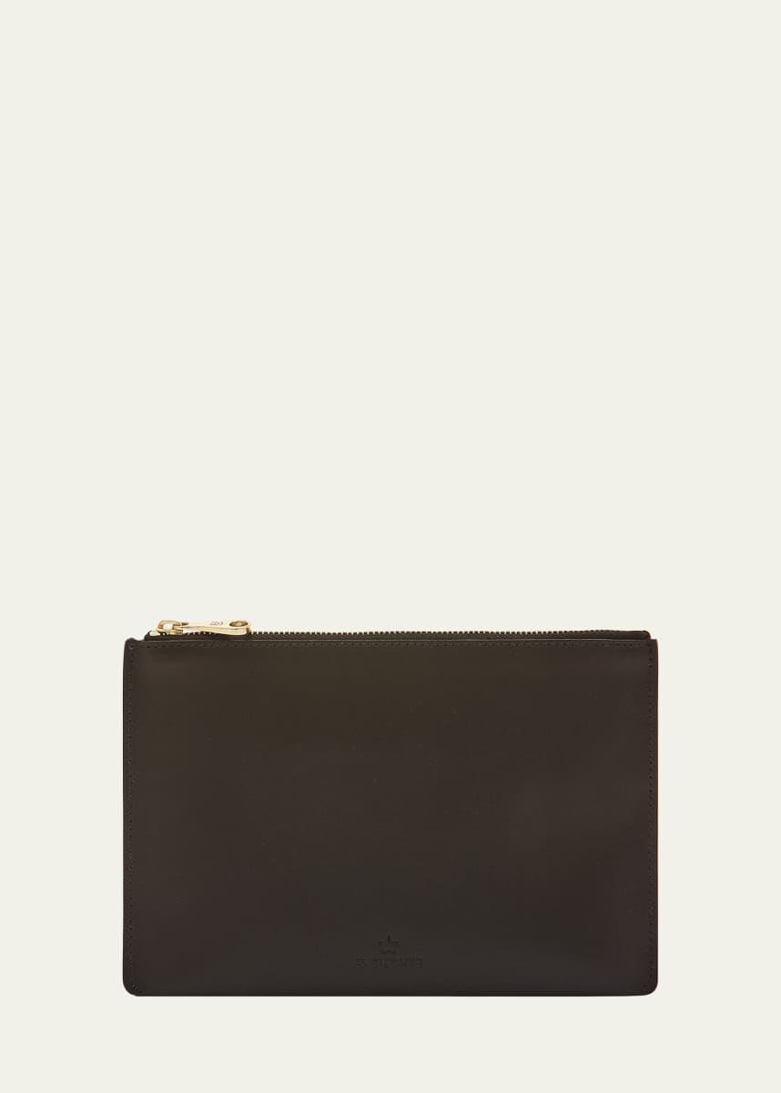 Il Bisonte Oliveta Zip Vacchetta Leather Card Case