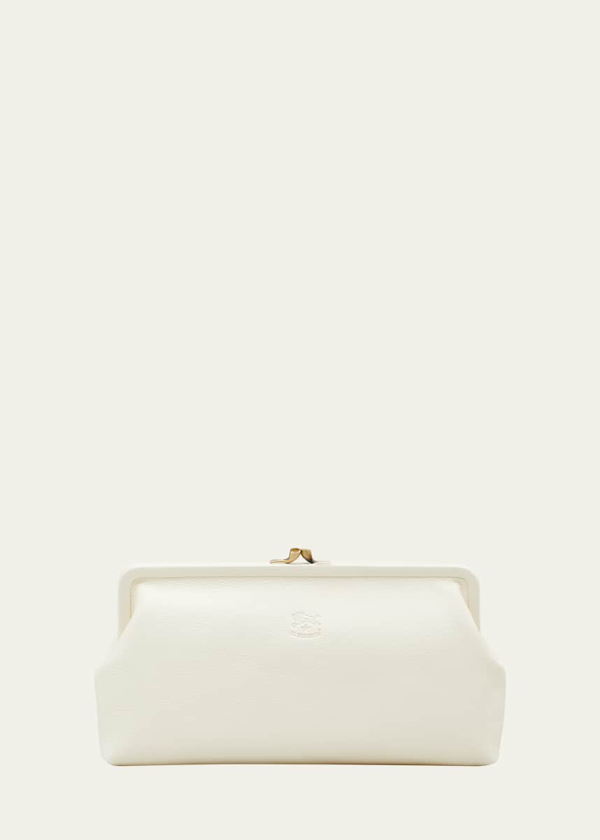 Il Bisonte Classic Vaccjetta Leather Clutch Bag