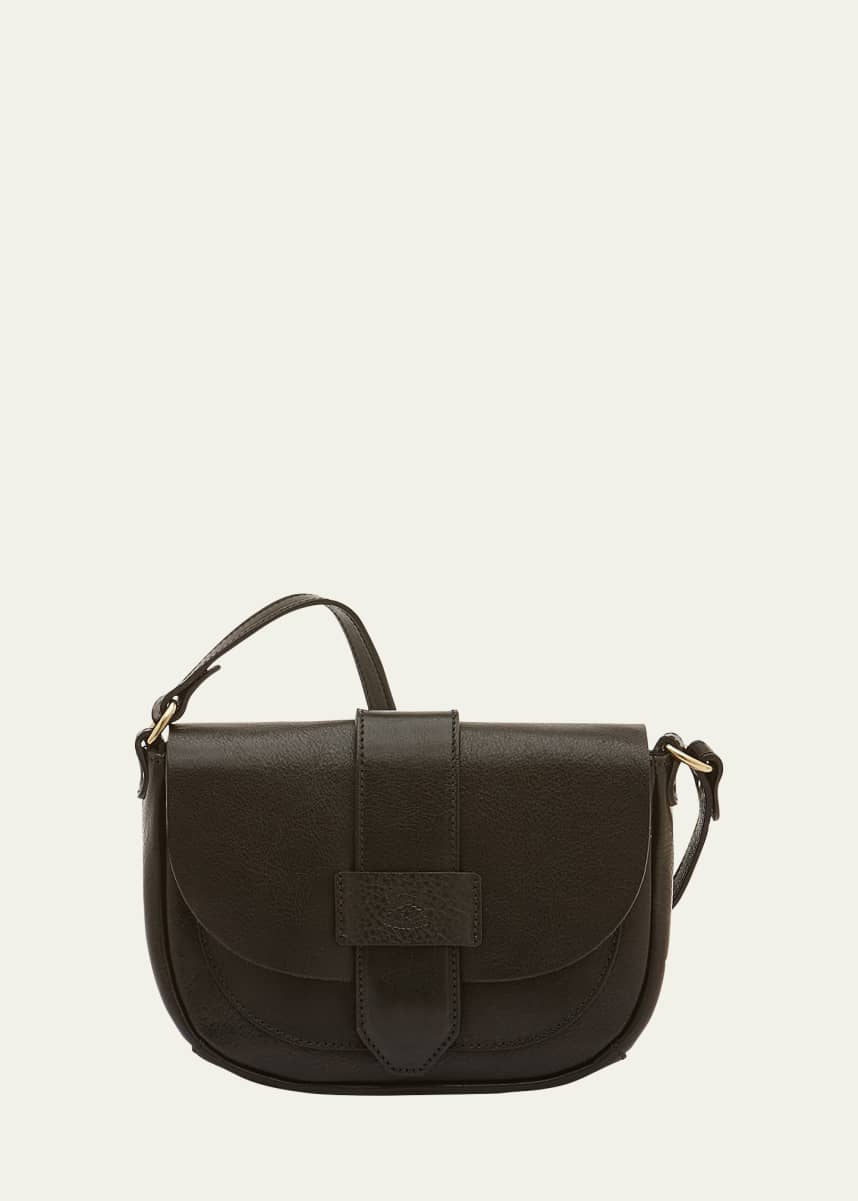 Il Bisonte Alloro Saddle Vachetta Leather Crossbody Bag