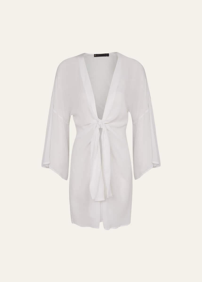 Vix Solid Perola Knot Short Coverup