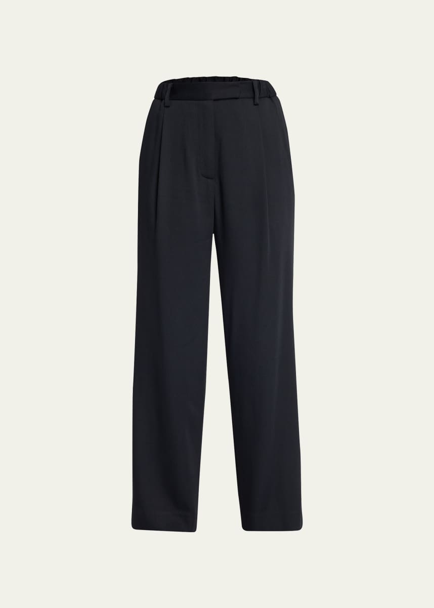 WE-AR4 Boyfriend Pinstripe Wide-Leg Pants