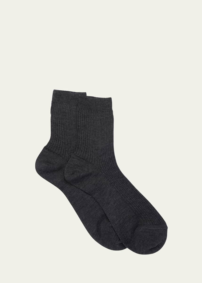 Maria La Rosa English Ribbed Cashmere Socks