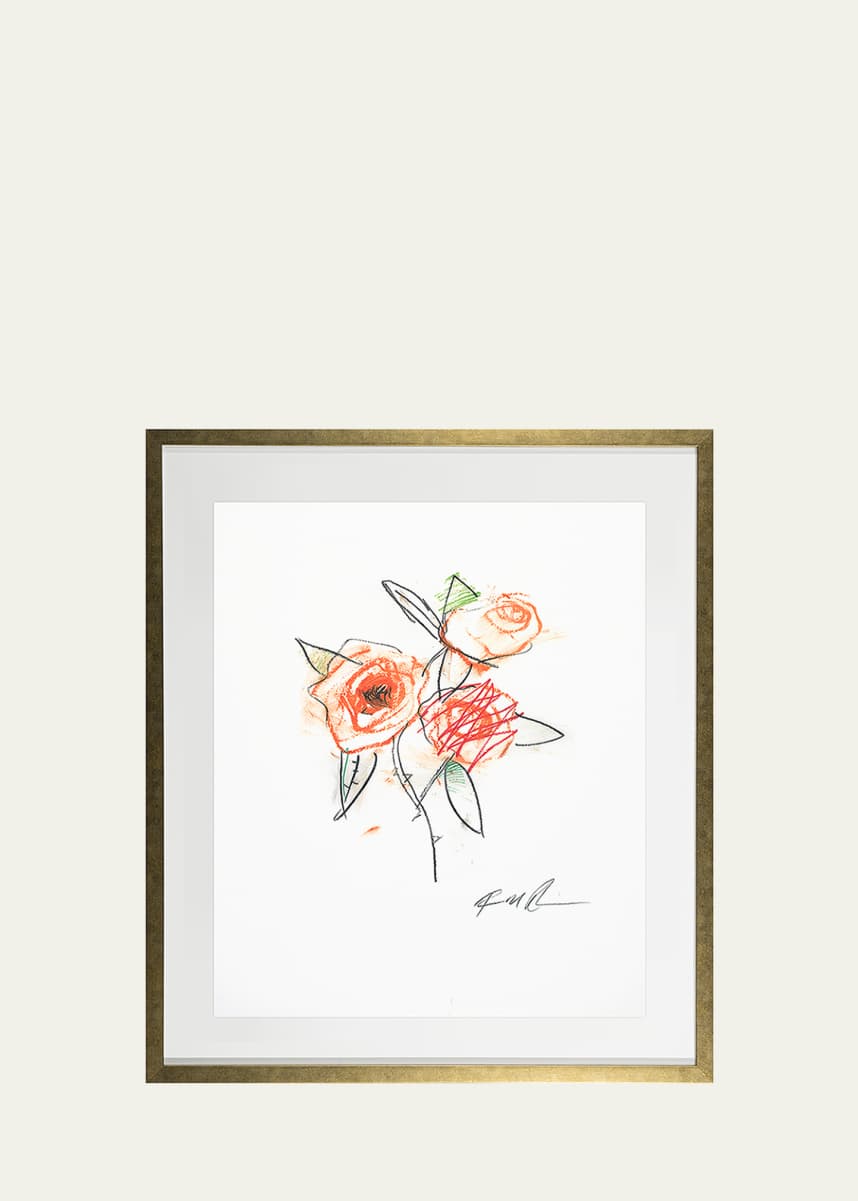 RFA Fine Art "Orange Rose - Flower 6" Giclee by Robert Robinson