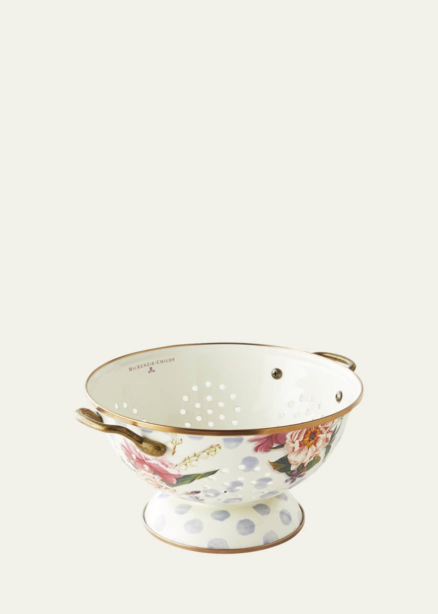 MacKenzie-Childs Wildflowers Enamel Large Colander