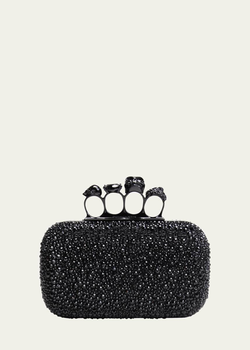 The four ring leather micro bag by Alexander McQueen