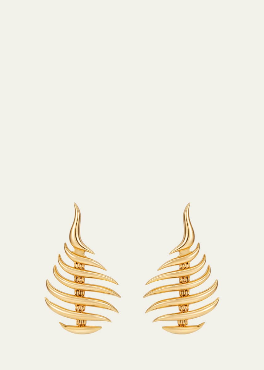 Fernando Jorge 18K Yellow Gold Mini Flame Stud Earrings