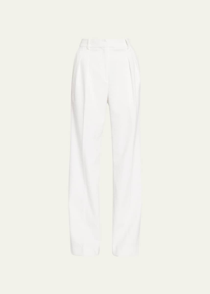 Loulou Studio Boucle Wide-Leg Pants