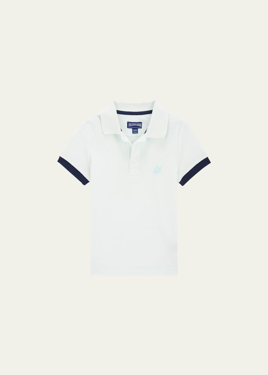 Vilebrequin Boy's Solid Cotton Pique Polo Shirt, Size 2-14