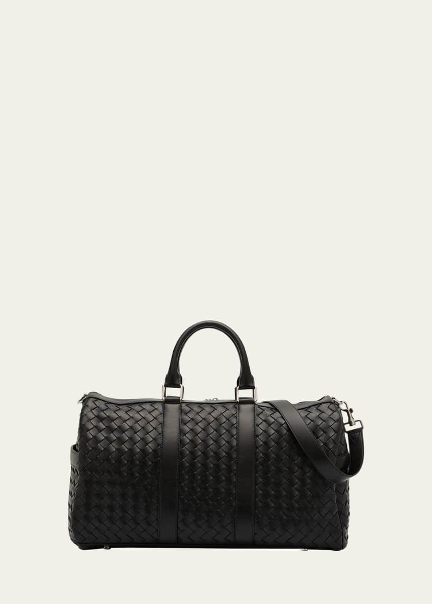 Bottega Veneta Men's Medium Intrecciato Leather Duffel Bag
