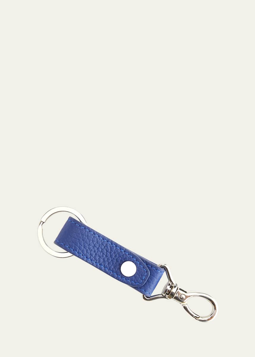 ROYCE New York Monogrammed Leather Valet Key Chain