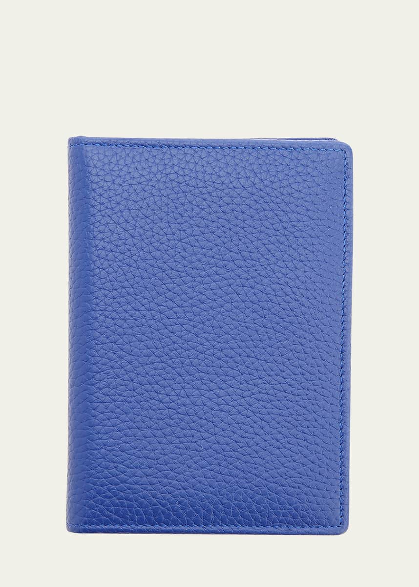 ROYCE New York Personalized Leather RFID-Blocking Passport Case