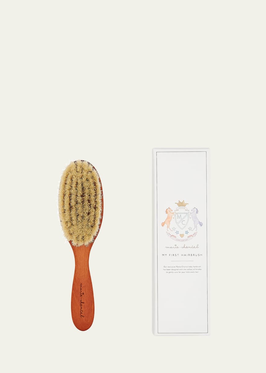 Marie Chantal Girl's Aristidis Crest Baby Hairbrush With Box
