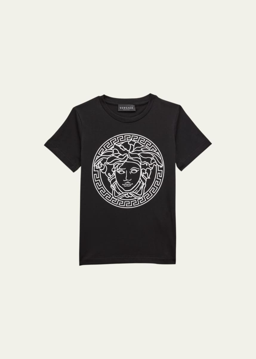 Versace Kid's Medusa Head Crest T-Shirt, Size 4-6