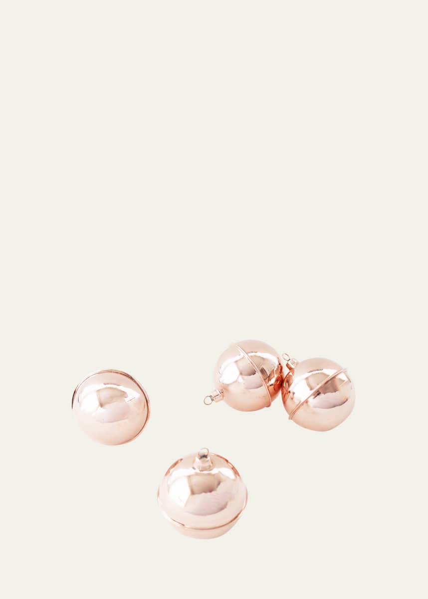 Coppermill Kitchen Vintage-Inspired Ball Ornaments, Set of 4