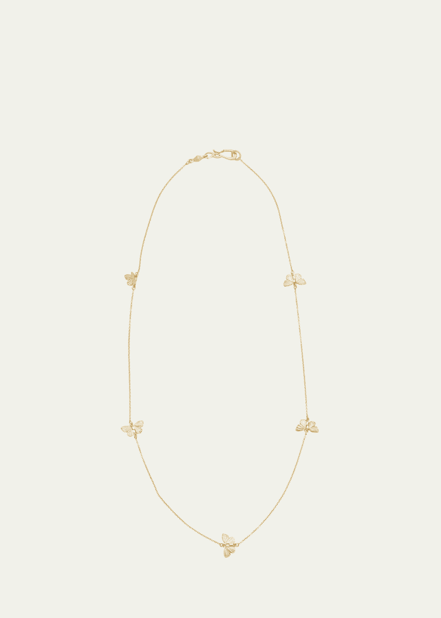James Banks 5 Migration Necklace With Solid 18k Yellow Gold