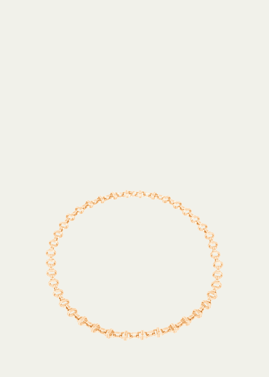 Sherman Field, 1967 Large Link Oval Chain Necklace in 18K Yellow Gold, 16"L