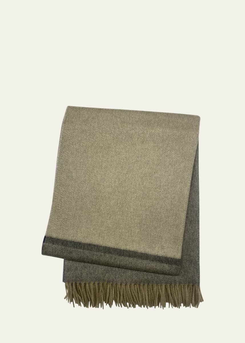 Enzo Degli Angiuoni Color-Block Throw Blanket