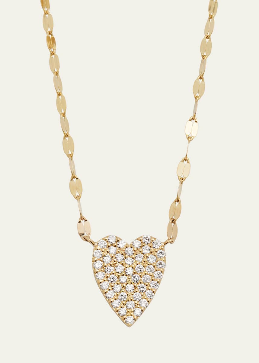 Lana Flawless Small Diamond Heart Pendant Necklace