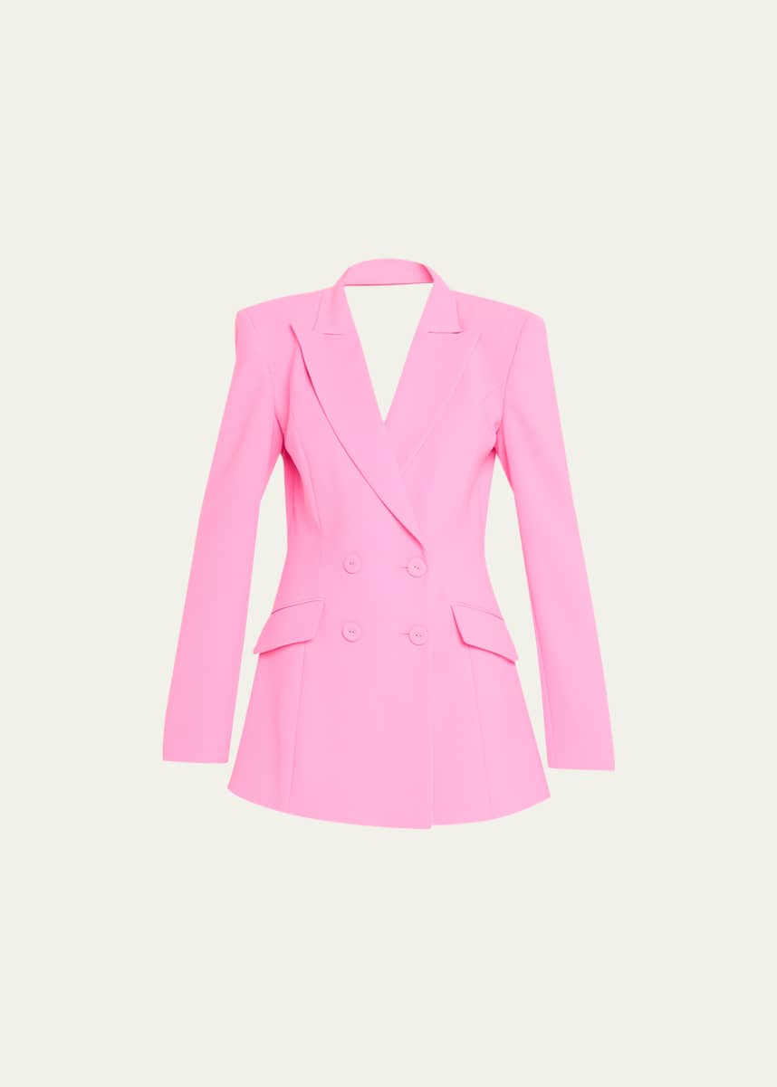 MONOT Backless Mini Blazer Jacket Dress