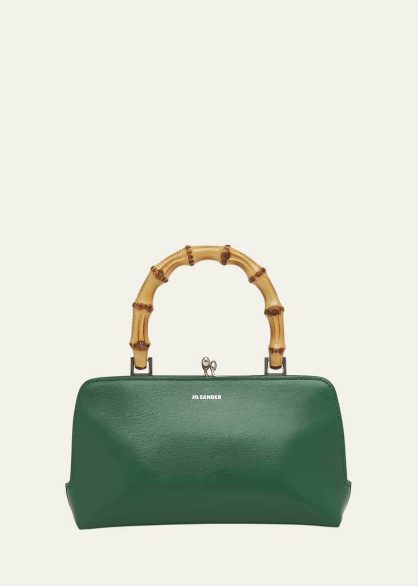 Jil Sander Goji Mini Bamboo Top-Handle Bag
