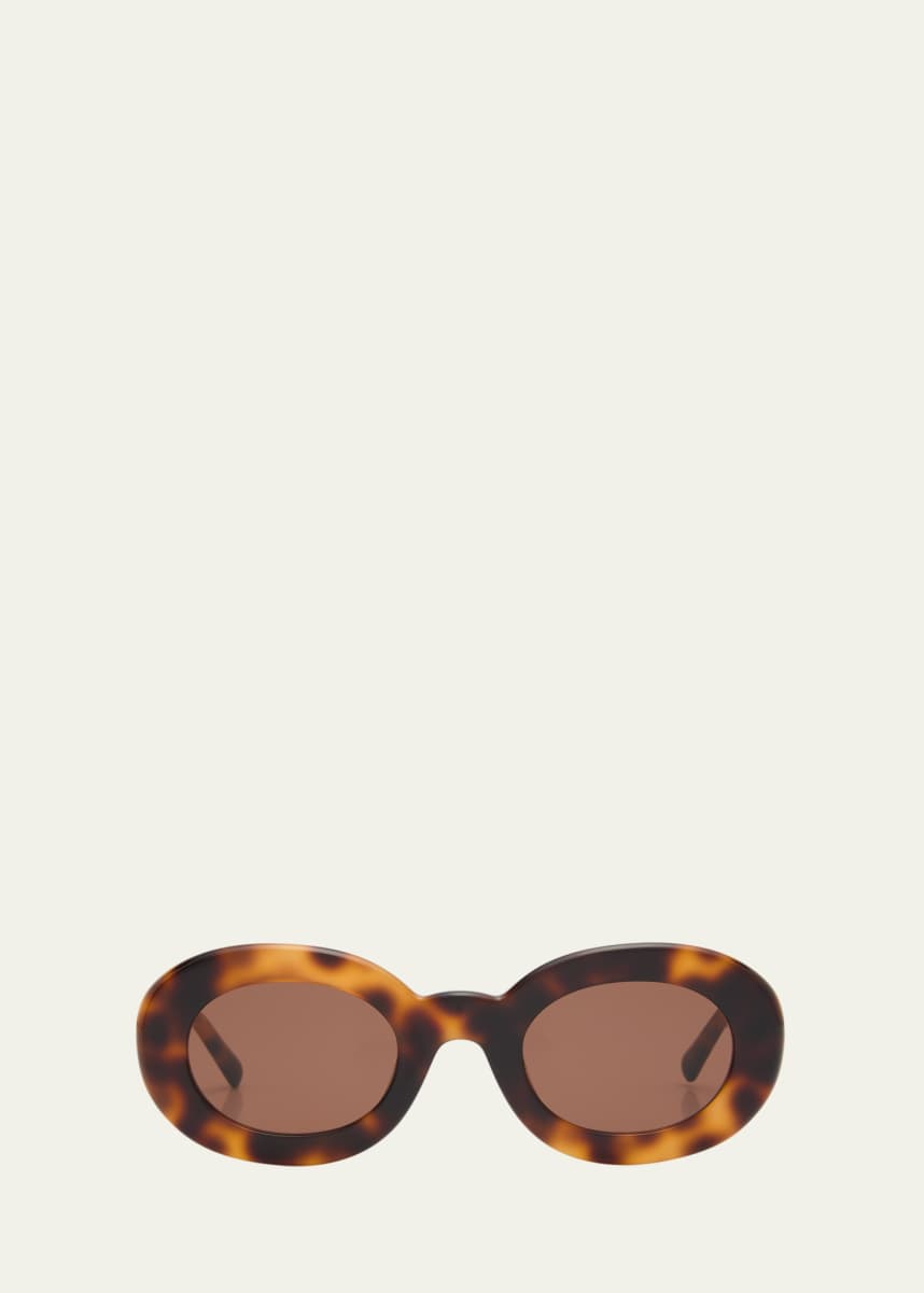 Jacquemus Les Lunettes Pralu Oval Acetate Sunglasses