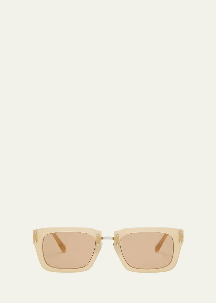 Jacquemus Les Lunettes Soli Acetate Rectangle Sunglasses