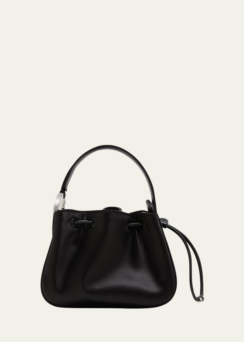 O Pochette Leather Shoulder Bag in Neutrals - Oscar De La Renta