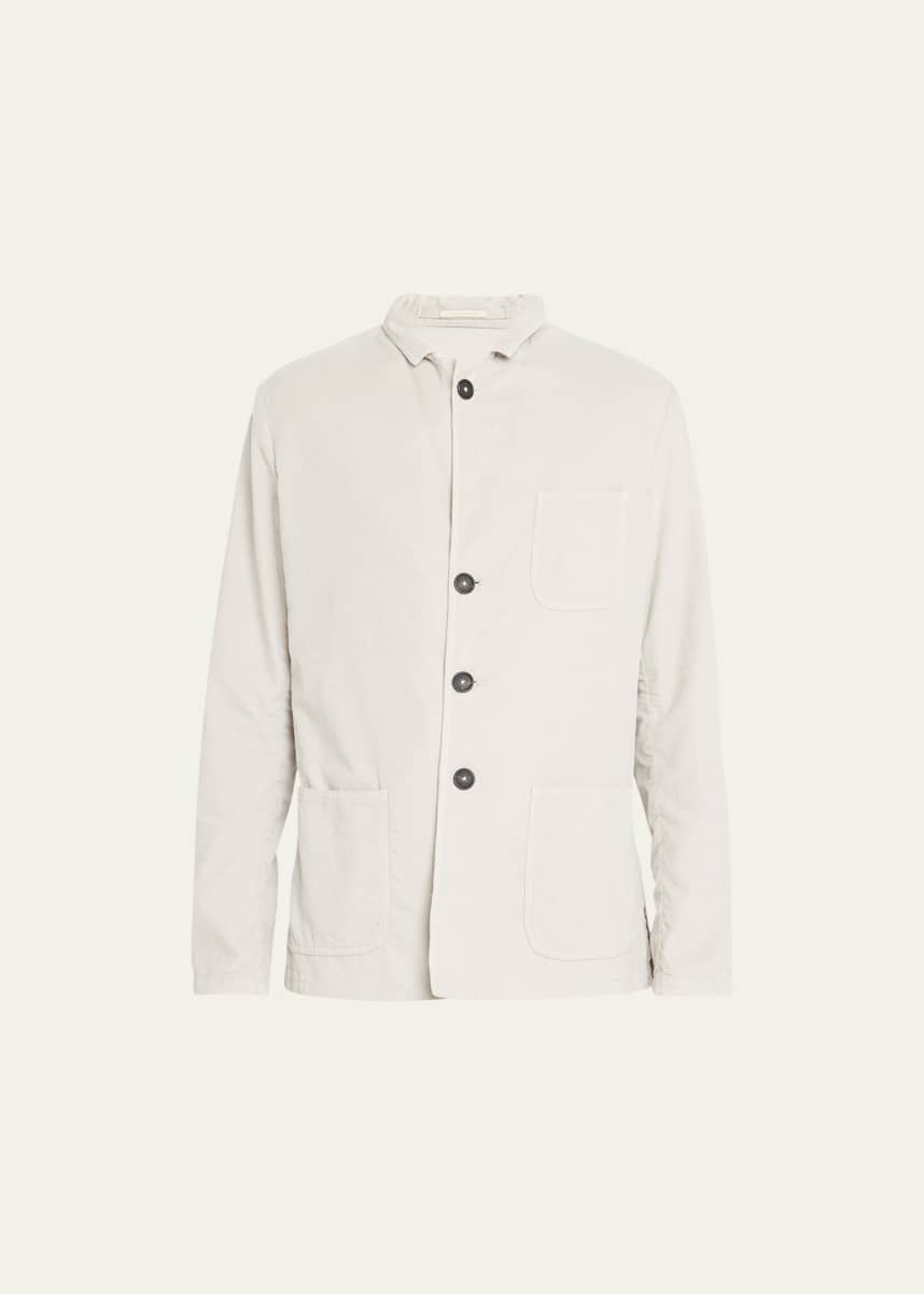 Massimo Alba Men's Corduroy Jacket with Patch Pockets
