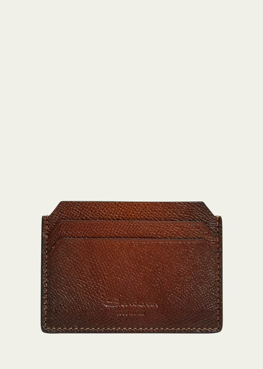 Cassette Intrecciato Leather Bifold Cardholder with Money Clip