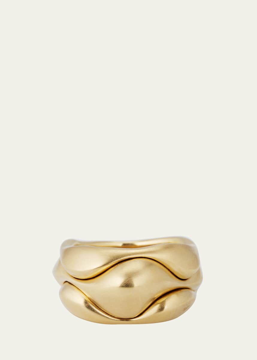 Vram Yellow Gold Cayrn Ring, Size 6.5