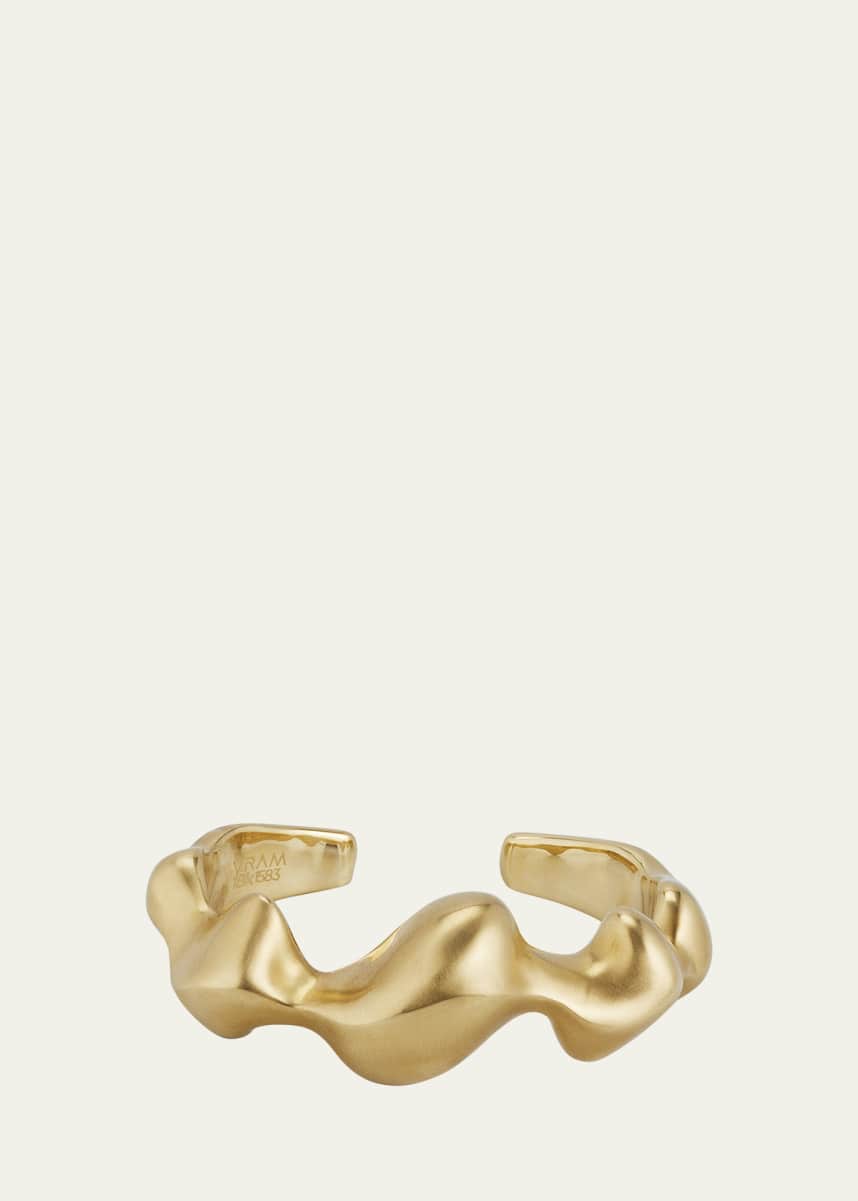 Vram 18k Yellow Gold Caryn Cuff Bracelet