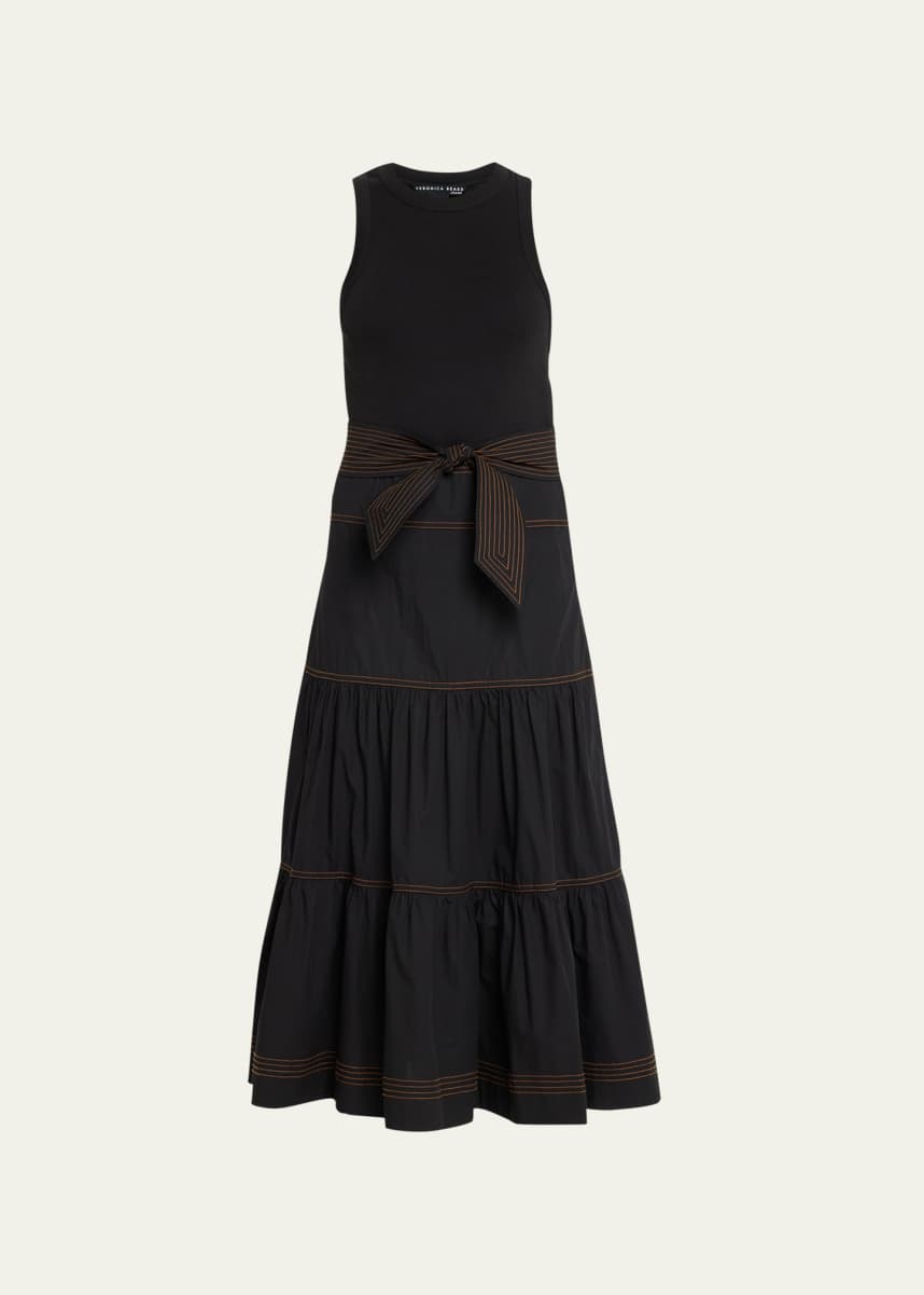 Veronica Beard Jeans Austyn Combo Midi Tank Dress